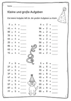 Vorschau - Arbeitsblätter - Arbeitsblätter-Mix Fasching/Karneval (Mathe, Klasse 1 und 2) - Seite 3