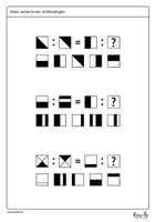 Vorschau - Arbeitsblätter - Logikrätsel "grafische Analogien" zur Förderung des analytischen Denkens - Seite 1
