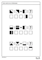 Vorschau - Arbeitsblätter - Logikrätsel "grafische Analogien" zur Förderung des analytischen Denkens - Seite 2
