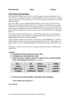 Vorschau - Test - Klassenarbeit zur Fabel "Vom Löwen und vom Hasen" (mit Erwartungshorizont) - Deckblatt