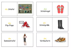 Vorschau - Spiele - Domino "Im Schuhgeschäft" Thema Einkaufen - DaZ / DaF / Deutsch - Seite 2