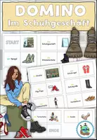 Vista previa - Juegos / Gamificación - Domino "Im Schuhgeschäft" Tema de compras - Alemán - Portada