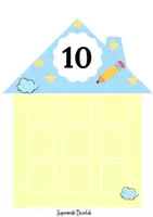 Vista previa - Hojas de trabajo - CASITA DE NUMEROS 10 al 100 Trabajar las decenas - página 3