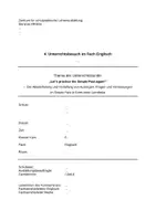 Vorschau - Stundenentwürfe - Unterrichtsentwurf: Lerntheke (simple past) - Deckblatt