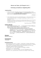 Vorschau - Klassenarbeiten - Klausur zu "Die Marquise von O..." (IIIA oder IIIB) - Deckblatt