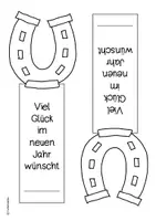 Vorschau - Mal- und Bastelvorlagen - Glücksbringer-Lesezeichen 🍀🐞🐷 Neujahr - Seite 3