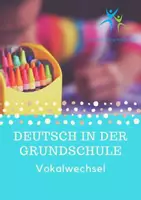 Vorschau - Arbeitsblätter - Verben mit Vokalwechsel Merkkasten Aufgaben Lösung - Deckblatt