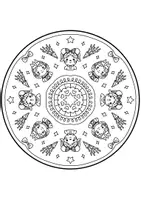 Vorschau - Mal- und Bastelvorlagen - Mandalas Karneval 2.0, Kunst Grundschule - Seite 3