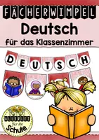 Vorschau - Anderer Materialtyp - Wimpelketten für das Klassenzimmer - Paket Fächerwimpel - Seite 1