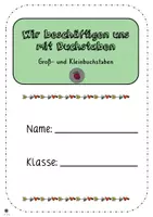 Vorschau - Unterrichtsreihen - Buchstaben - Groß- und Kleinbuchstaben erkennen - Seite 1