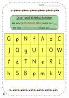 Vorschau - Unterrichtsreihen - Buchstaben - Groß- und Kleinbuchstaben erkennen - Seite 3