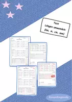 Vorschau - Test - Längen umwandeln Klasse 3 (veränderbare Datei) + Lösungen - Deckblatt
