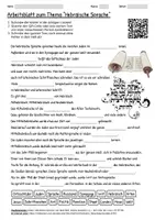 Vorschau - Arbeitsblätter - Arbeitsblatt "Hebräische Sprache" + Onlineübung & MP3 + Infografik - Deckblatt
