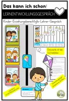 Vorschau - Anderer Materialtyp - Lernentwicklungsgespräch - KEL-Gespräch - Selbsteinschätzung - Drache - Deckblatt