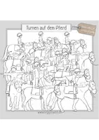 Vorschau - selbst erstellte Cliparts/Grafiken - Cliparts für Pferde, Reiten, Reittherapie: Turnen auf dem Pferd - Seite 2