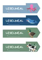 Vorschau - Mal- und Bastelvorlagen - Leselineal Grundschule (24 verschiedene Tiermotive) - GROSSE Version - Seite 3
