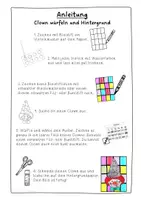 Vorschau - Mal- und Bastelvorlagen - Clown würfeln - Kunstidee Fasching, Karneval, Kunst Grundschule - Seite 3