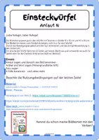 Vorschau - Spiele - Einsteckwürfel 15x15 cm BILDKARTEN Anlaut N - Seite 1