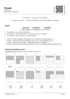Vorschau - Unterrichtsreihen - Prozentrechnen Arbeitsheft - Seite 1