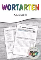Vorschau - Arbeitsblätter - Wortarten - Arbeitsblatt - Deckblatt