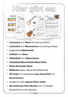 Vorschau - Arbeitsblätter - Musik Boomwhacker 🎶 Blues • Bluesschema • Bluestonleiter - Seite 1