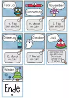 Vorschau - Unterrichtsreihen - Lesespiel - Das Jahr (Jahreszeiten, Monate, Wochentage) - Seite 3