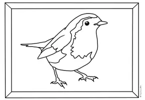 Vorschau - Mal- und Bastelvorlagen - Ausmalbilder "Vögel im Winter" Malvorlagen heimische Vögel - Seite 1