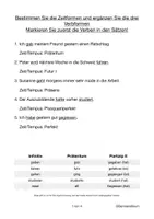 Vorschau - Arbeitsblätter - Einführung Tempus / Zeiten DaF / DaZ / Deutsch - Deckblatt