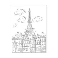 Aperçu - Apprentissages en autonomie - Les villes - Livre de coloriages +60 illustrations - Page 3