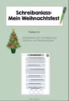 Vorschau - Arbeitsblätter - Schreibanlass: Mein Weihnachtsfest - Deckblatt