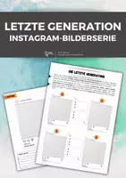 Vorschau - Arbeitsblätter - Letzte Generation: Instagram Kreativaufgabe - Deckblatt