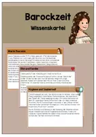 Vorschau - Stationenlernen - BAROCKZEIT - Wissenskartei - Seite 1