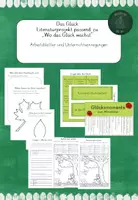 Vorschau - Arbeitsblätter - Das Glück Literaturprojekt passend zu "Wo das Glück wächst" - Deckblatt