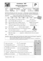 Vorschau - Arbeitsblätter - Possessive determiners - Poodle (3 Arbeitsblätter mit Lösungen) - Seite 1