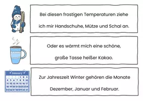 Vorschau - Arbeitsblätter - Laufdiktat Winter - Seite 1