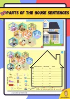 Vista previa - Hojas de trabajo - Parts of the house sentences (+forniture +prepositions) - Portada