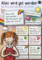 Vorschau - Mal- und Bastelvorlagen - Alles wird gut werden! - 16 Karten zum Vertrauen schenken / Mutmacher / Affirmation - Seite 2