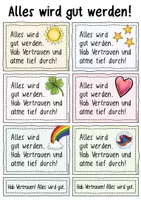 Vorschau - Mal- und Bastelvorlagen - Alles wird gut werden! - 16 Karten zum Vertrauen schenken / Mutmacher / Affirmation - Seite 3