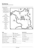 Vorschau - Arbeitsblätter - Brandenburg (Landkarte) - Seite 1