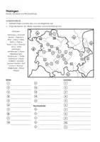 Vorschau - Arbeitsblätter - Thüringen (Landkarte) - Deckblatt