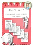 Vorschau - Unterrichtsreihen - Français Dossier Unité 2: Arbeitsmappe und Wortschatzliste zur Einheit 2 - Deckblatt