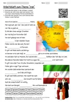 Vorschau - Arbeitsblätter - Lernposter + Arbeitsblatt "Iran" + Onlineübung & MP3 + Infografik - Seite 1
