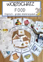 Vorschau - Arbeitsblätter - Lebensmittel "food" - großes Materialpaket - Deckblatt