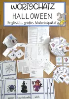 Vorschau - Arbeitsblätter - Halloween "halloween" - großes Materialpaket - Deckblatt