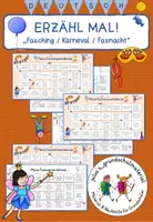 Vorschau - Spiele - Erzähl mal! "Fasching, Karneval, Fasnacht" - Spiel/Sprechanlass/Deutsch - Deckblatt