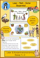Vorschau - Spiele - Bauernhof, lesen und merken - Deckblatt
