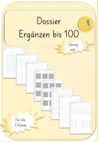 Vorschau - Arbeitsblätter - Ergänzen bis 100 Dossier ab 2.Klasse - Deckblatt