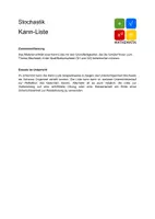Vorschau - Arbeitsblätter - Kann-Liste/Checkliste Stochastik Gymnasium Q1 und Q2 - Seite 1