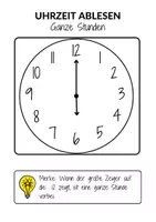 Vorschau - Arbeitsblätter - Uhr ablesen & Zeiten eintragen - Für 1.-3. Klasse - Seite 2