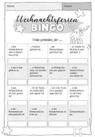 Vorschau - Arbeitsblätter - Weihnachtsferien Bingo | Spiel | Neujahr Silvester - Seite 2